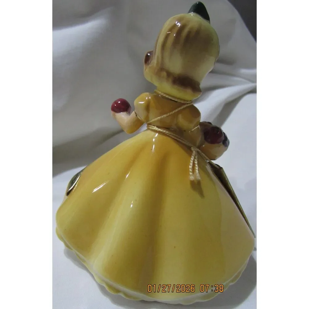 Josef originals November Harvest birthday girl vintage fruit basket signed Japan - Picture 3 of 8